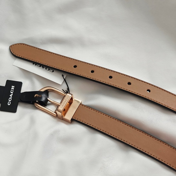New Coach Classic Buckle Cut To Size Reversible Belt, 25 Mm Brown Maple CF269 - Picture 5 of 5